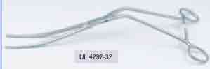 Хирургический зажим, Aortic Aneurism Clamp (DeBakey),   изогнутые ручки, длина 320мм UL 4292-32